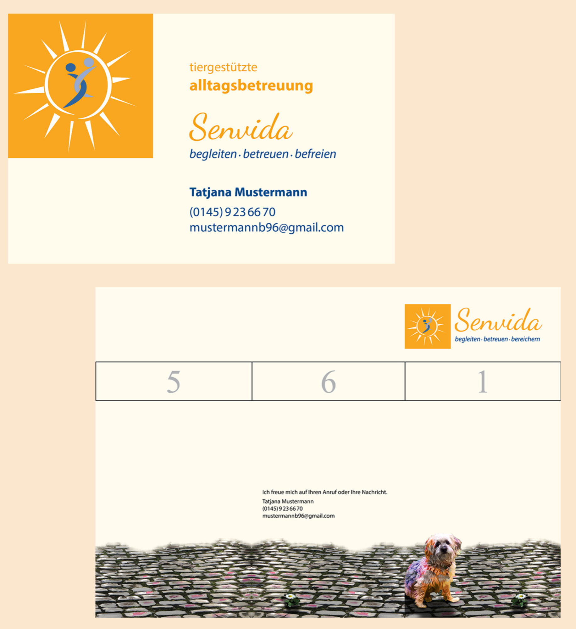 Entwurf für eine Visitenkarte / ein Logo / ... für einer Freundin ihre neue Geschäftsidee